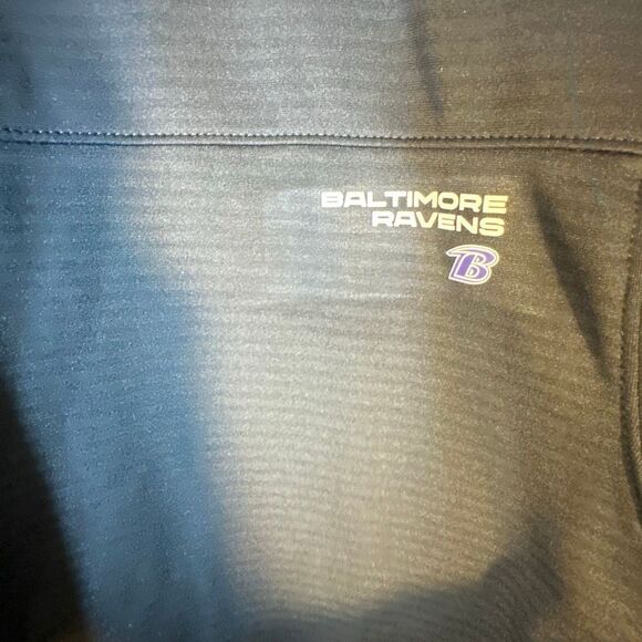NFL On field Baltimore Ravens Shirt XXL Black Long Sleeve Pullover Crew Neck - Picture 5 of 9
